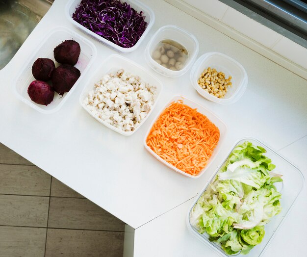 Verduras en cajas