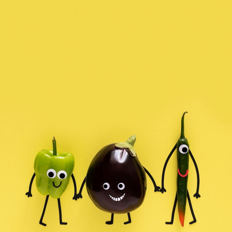 Foto gratuito verduras cogidos de la mano con espacio de copia