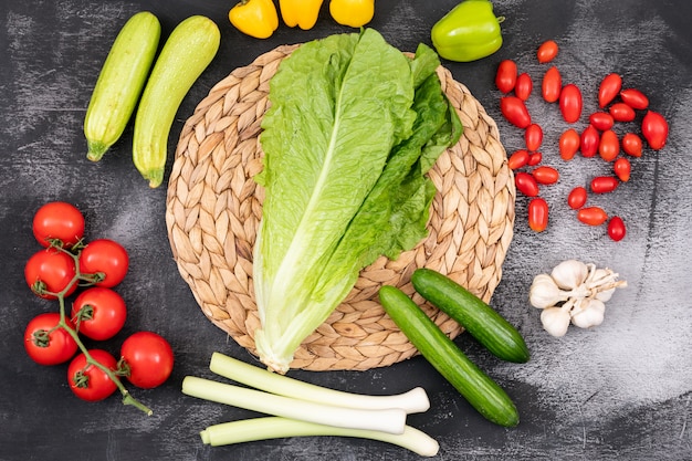 Verduras diferentes y coloridas