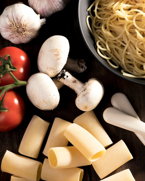 Verduras frescas para comida italiana