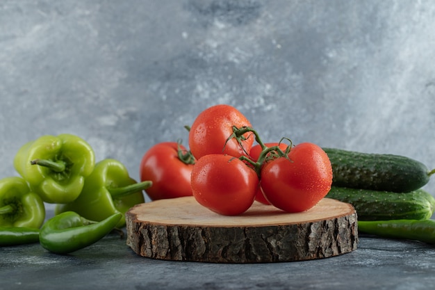 Verduras orgánicas maduras frescas