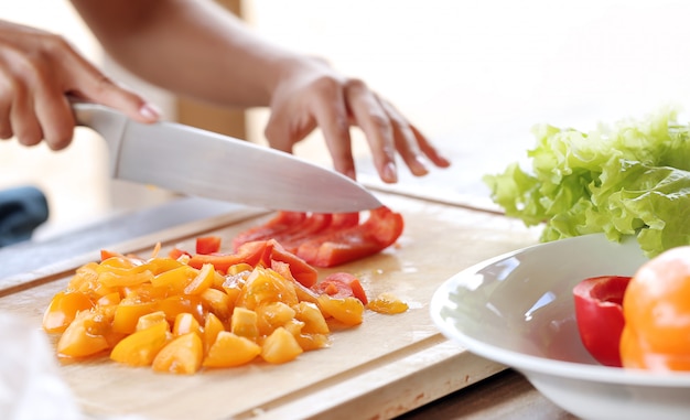 Verduras en rodajas