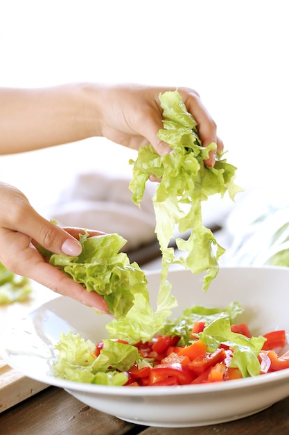 Verduras en rodajas