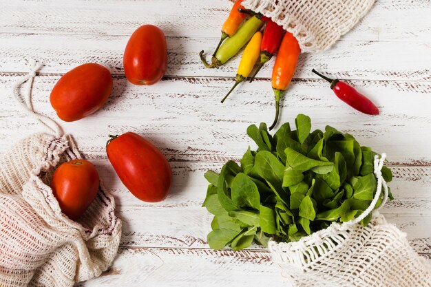 Verduras y tomates para una mente sana y relajada