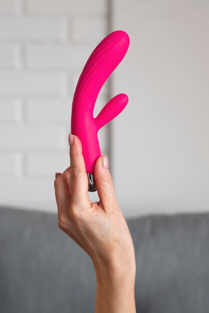 Vibrador de sujeción de mano de vista lateral