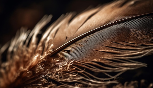 Foto gratuita vibrante belleza de enfoque suave de ala de cisne en el diseño de la naturaleza generado por ia