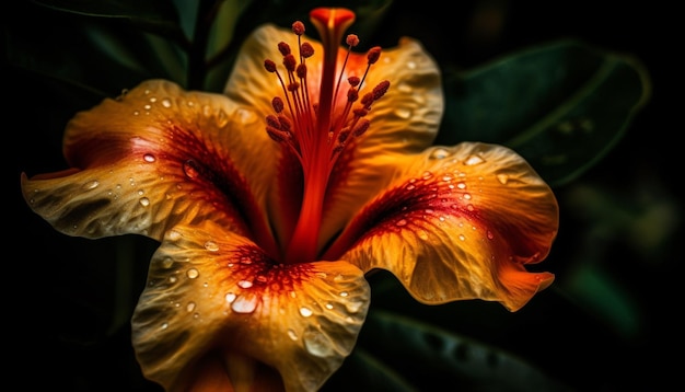 Foto gratuita vibrante ramo de flores en la naturaleza generado por ia