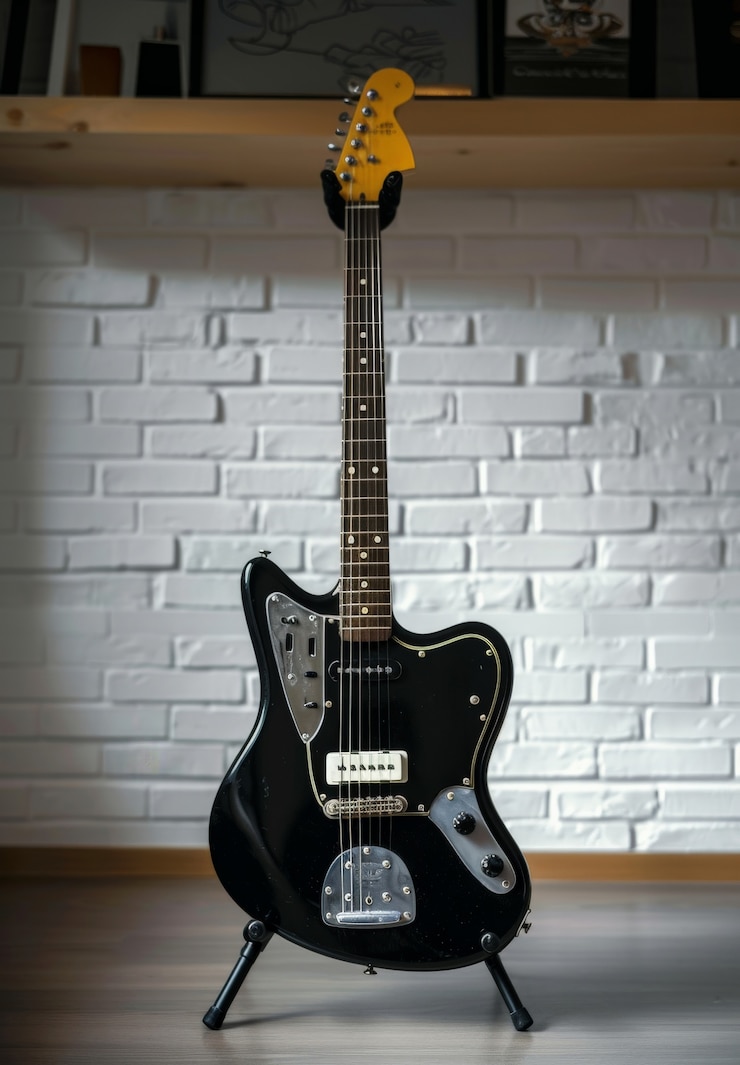 Foto gratuito vida muerta de la guitarra eléctrica