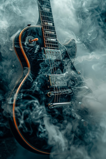 Foto gratuita vida muerta de la guitarra eléctrica