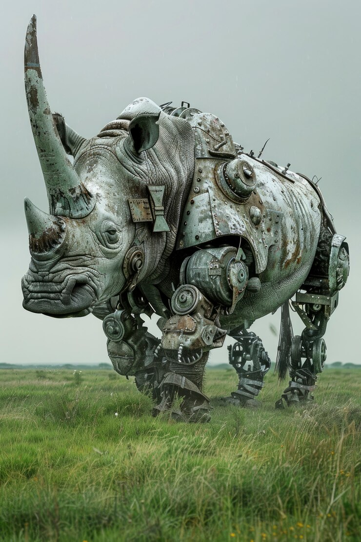 Foto gratuito vida silvestre de animales semirrobots