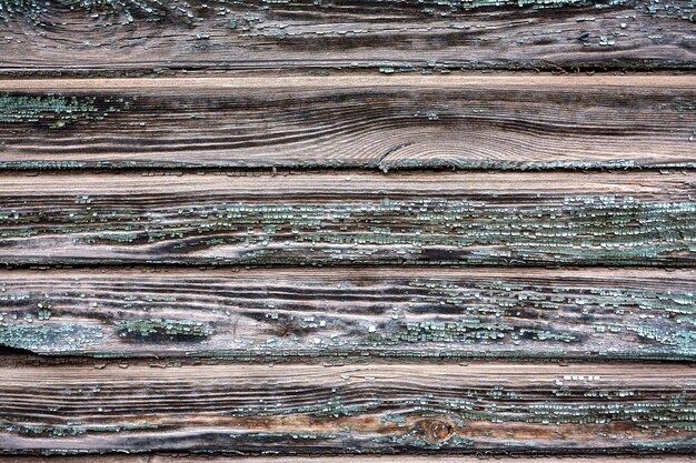 Viejo fondo de madera con tablas horizontales. Vieja pared de madera. copia espacio