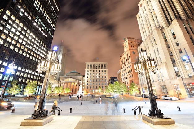 Viejo Montreal en la noche