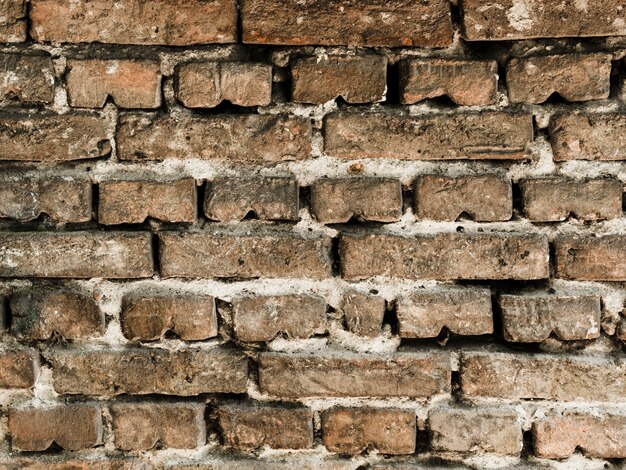 Viejo telón de fondo con textura de pared de ladrillo vintage