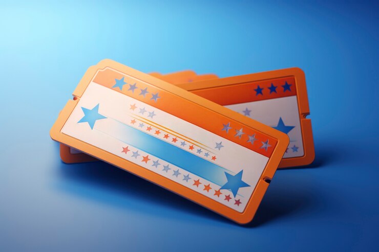 Photo Gratis view of 3d cinema tickets