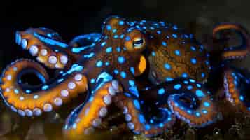 Foto gratuita view of octopus in its natural underwater habitat