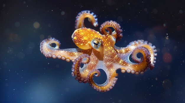 Foto gratuita view of octopus in its natural underwater habitat