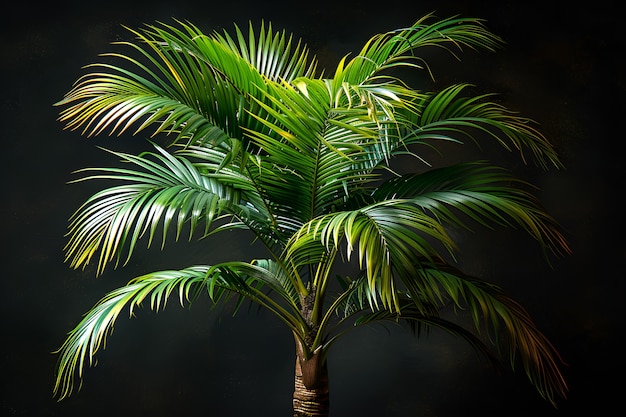 Foto gratuita view of palm tree species with green foliage