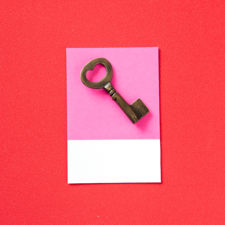 Photo Gratis vintage style silver metal key