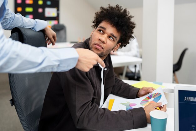 Violencia en el lugar de trabajo entre colegas