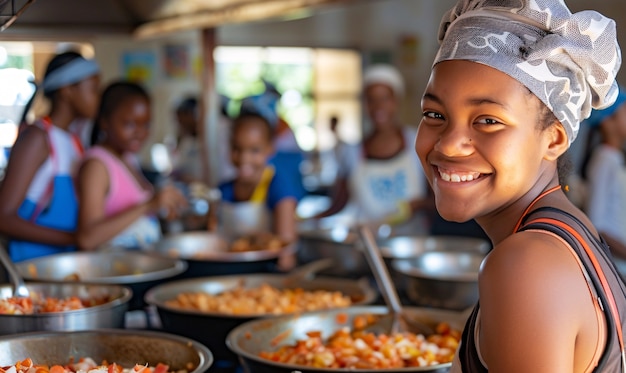 Foto gratuita visión de adolescentes diversos que practican actividades de salud y bienestar para sí mismos y su comunidad