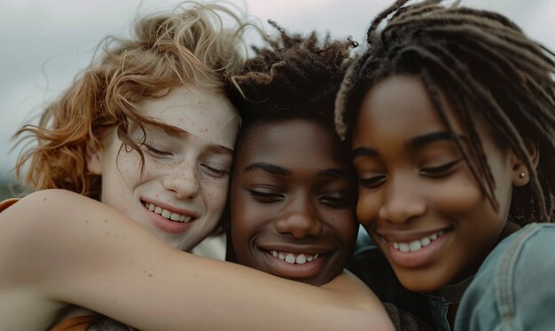 Visión de adolescentes diversos que practican actividades de salud y bienestar para sí mismos y su comunidad