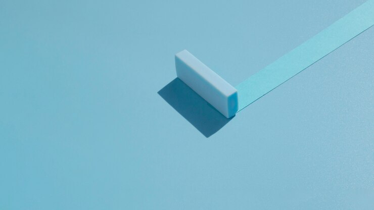 Foto gratuito visión a largo plazo del diseño abstracto azul hecho de papel
