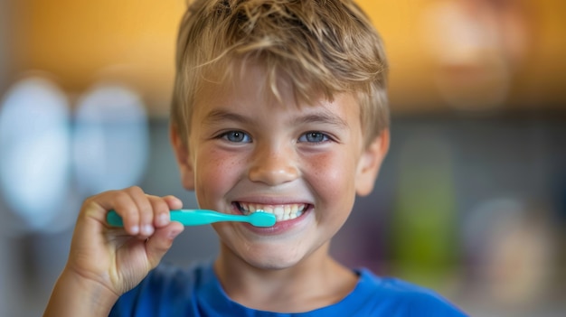 Foto gratuita visión de un niño practicando actividades de salud y bienestar