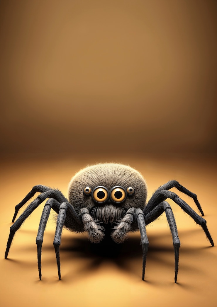 Foto gratuito vista en 3d de la araña