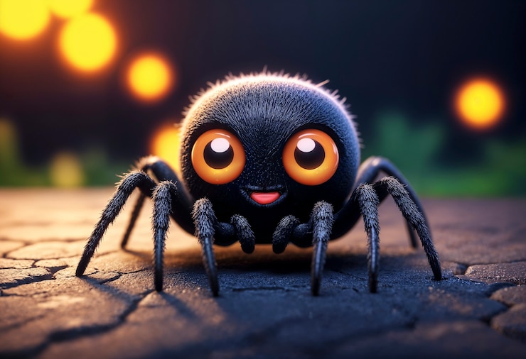 Foto gratuito vista en 3d de la araña