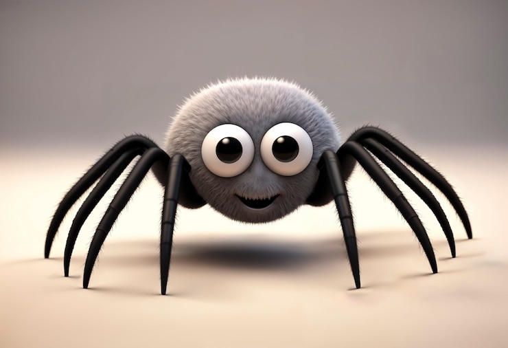 Foto gratuito vista en 3d de la araña