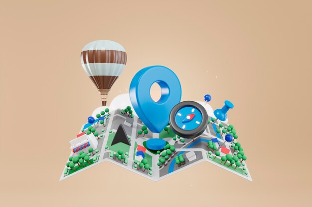 vista 3d del mapa