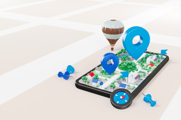 vista 3d del mapa