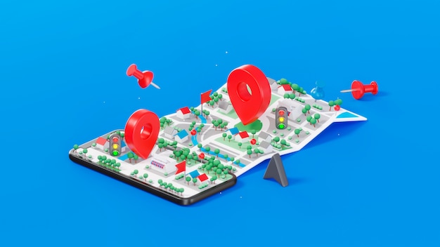 vista 3d del mapa