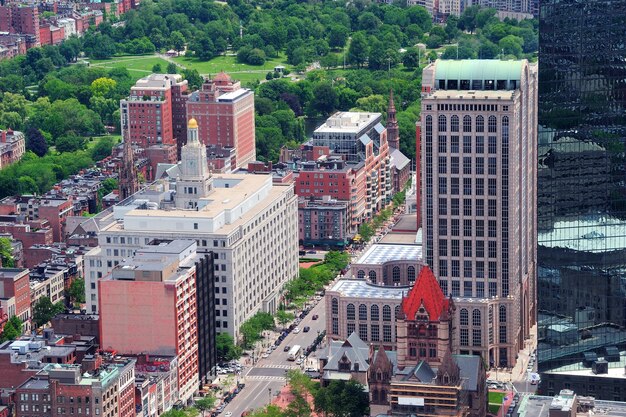 vista aérea de boston