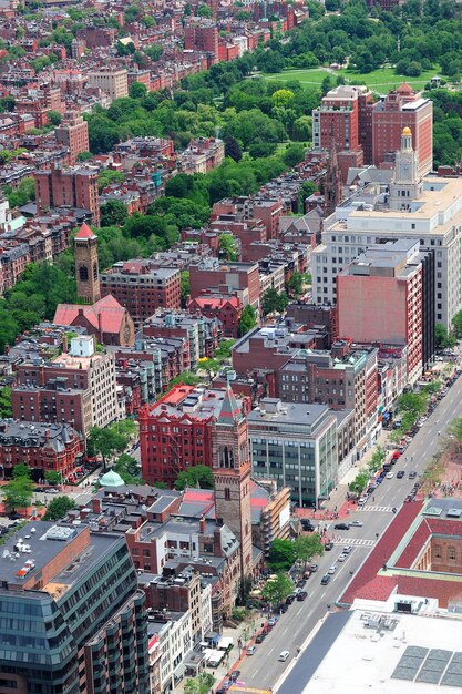 vista aérea de boston