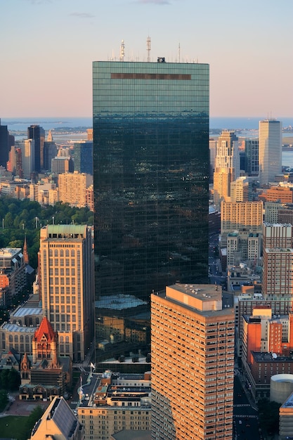 vista aérea de boston