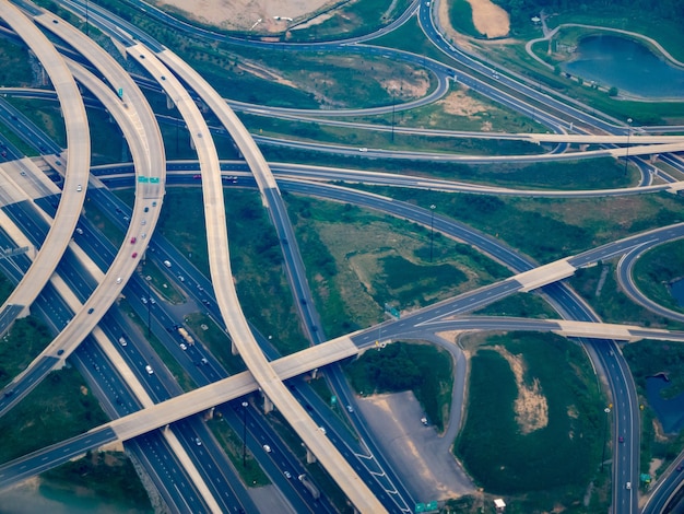 Vista aérea donde I-295 se encuentra con I-495 - The Washington Beltway