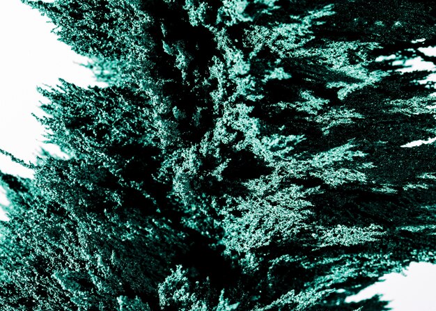 Una vista aérea del fondo abstracto verde afeitado de metal magnético