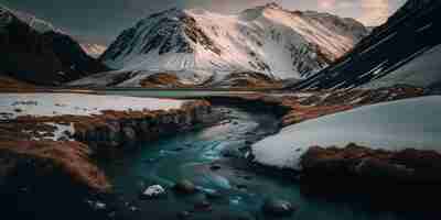 Foto gratuita vista aérea de glen etive en invierno cerca de glencoe en la región de argyll de las tierras altas de escocia s