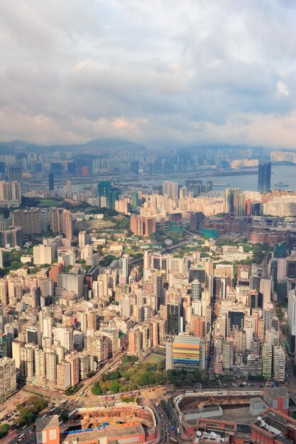 Vista aérea de Hong Kong