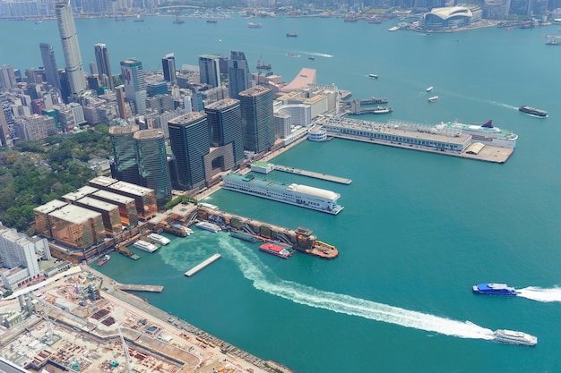 Vista aérea de Hong Kong