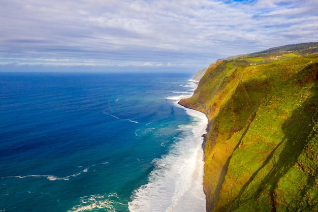 Foto gratuita vista aérea de la isla de madeira.