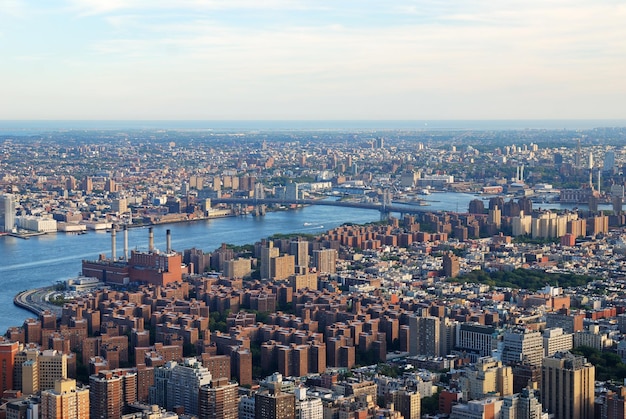 Vista aérea de Manhattan de Nueva York