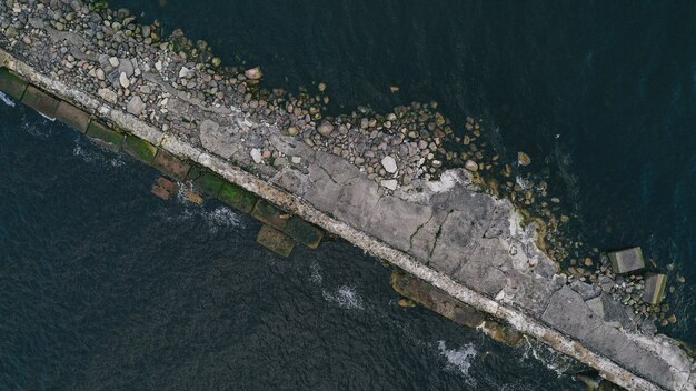 Foto gratuita vista aérea de un muelle