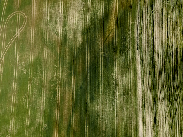 Vista aérea del paisaje de la naturaleza.