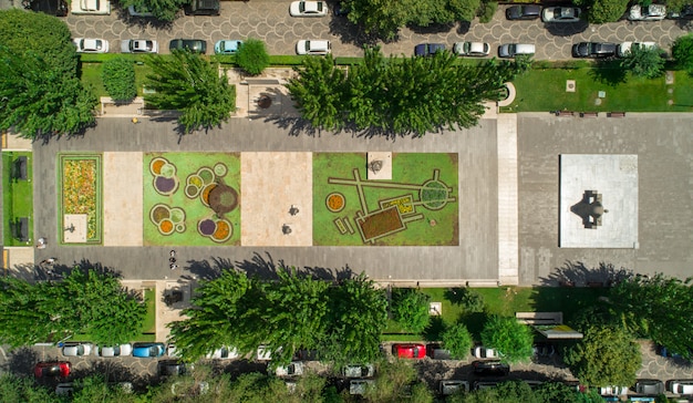 vista aérea de un parque