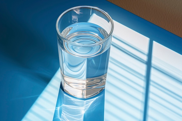 Foto gratuita vista de agua en vidrio transparente