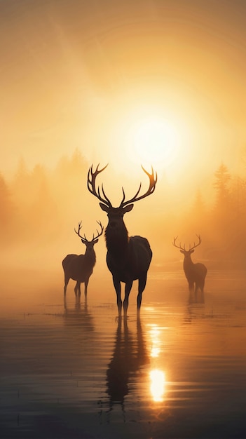 Foto gratuita vista del alce salvaje en la naturaleza