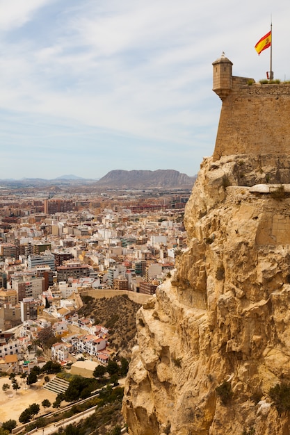 vista de Alicante desde el castillo.