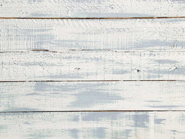 Vista de ángulo alto de textura de tablón de madera blanca